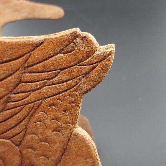 Vintage Wood Duck Napkin Holder Desk Caddy Country Rustic Folk Art‎ - Picture 4 of 7
